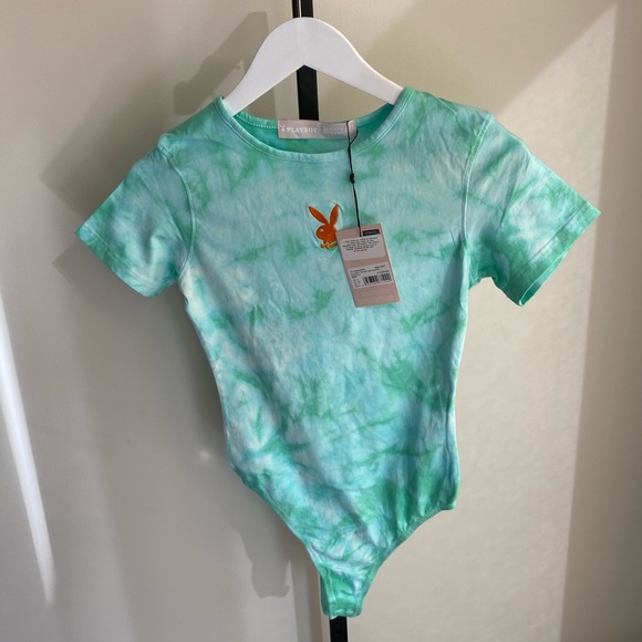 Playboy Mint Tie Dye Bodysuit - Picture 5 of 5